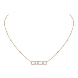 Collar Messika d'or rosa i diamants.
