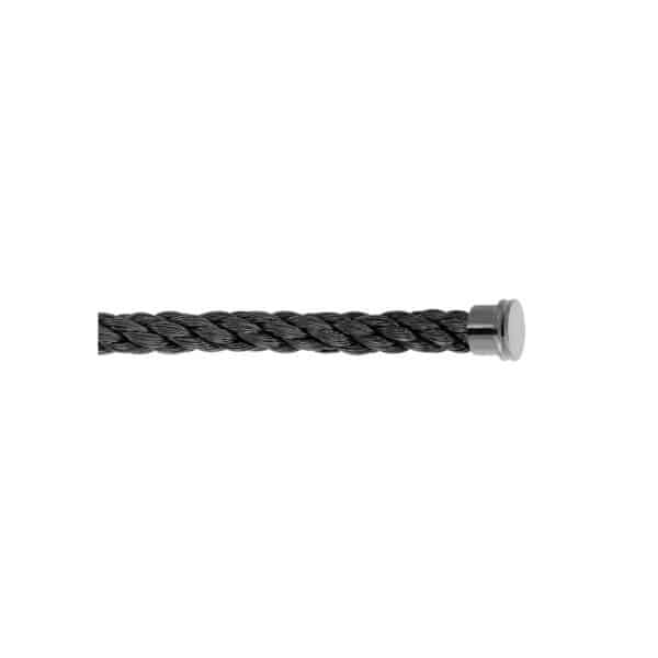 CORDON FROID FORCE 10 GM CORDON NOIR AVEC EMBOUT EN ACIER NOIR