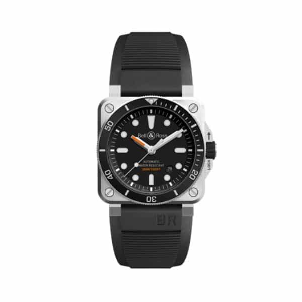 RELLOTGE BELL & ROSS BR0392 AUTOMÀTIC DE 42 MM D'ACER I CAUTXÚ