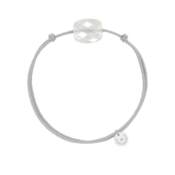 BRAZALETE MORGANNE BELLO FRIANDISE, COJÍN DE PIEDRA LUNA BLANCA Y PLATA