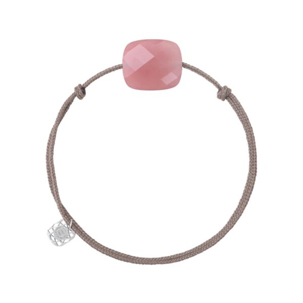 PULSERA MORGANNE BELLO FRIANDISE, COJÍN DE CUARZO GUAVA Y PLATA