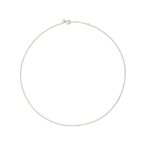 DODO ESSENTIALS 40 CM NECKLACE IN WHITE GOLD