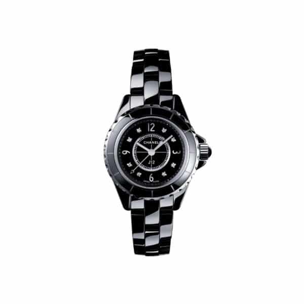 Rellotge Chanel J12 de 29 mm de diàmetre, de ceràmica negra i diamants