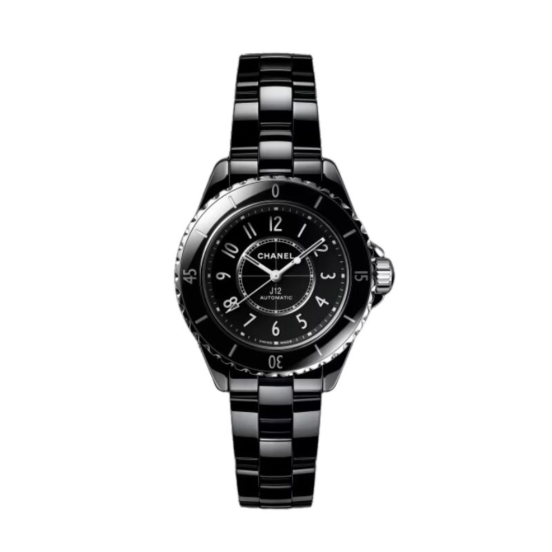 Rellotge Chanel J12 33 MM de diàmetre, caixa i braçalet de ceràmica negra i moviment quars.