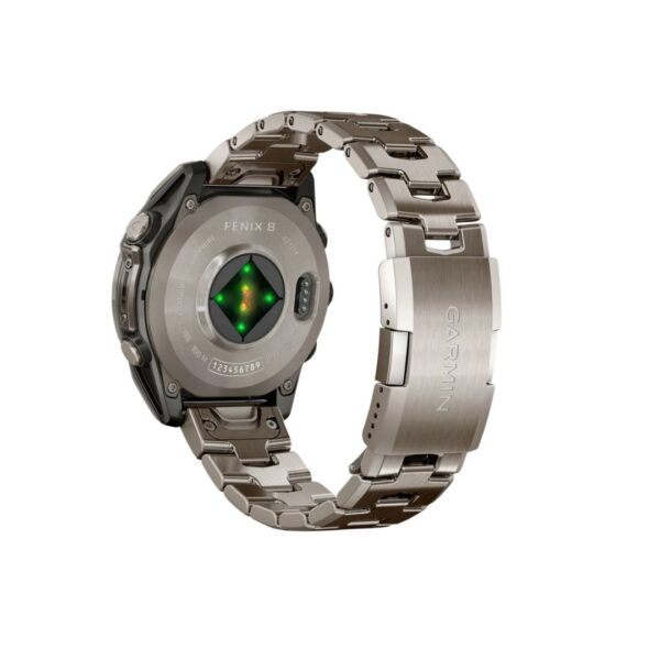 Part posterior del rellotge Garmin Fenix 8 Amoled de 47mm