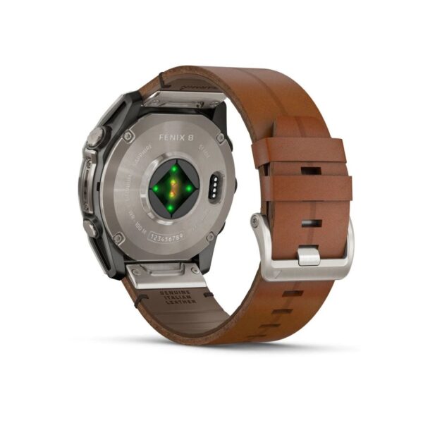 RELLOTGE GARMIN FENIX 8 AMOLED DE 51 MM TITANI I CUIR - Imatge 2