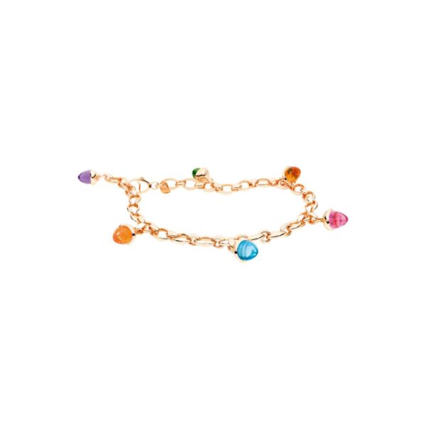 BRAÇALET TAMARA COMOLLI MIKADO CHARM CANDY D'OR ROSA, TURMALINES, GRENAT, AMATISTA, TOPAZI I CITRINI