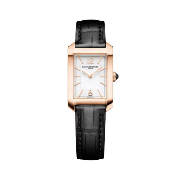 RELLOTGE BAUME & MERCIER HAMPTON PM DE 35X22 MM D'OR ROSA, TITANI I COCO