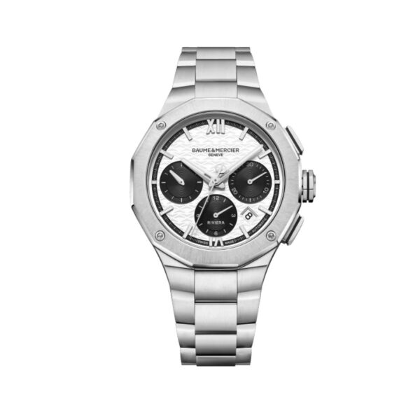 RELLOTGE BAUME & MERCIER RIVIERA CHRONOGRAF DE 41 MM D'ACER