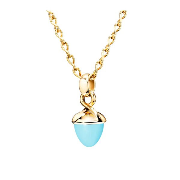 PENJOLL TAMARA COMOLLI BOUTON BOUQUET D'OR GROC I TURQUESA