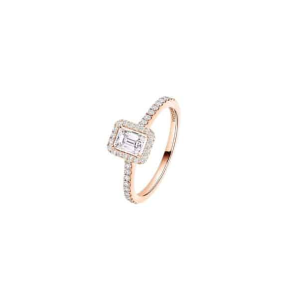 BAGUE MESSIKA JOY 0.25 CT EN OR ROSE ET DIAMANTS