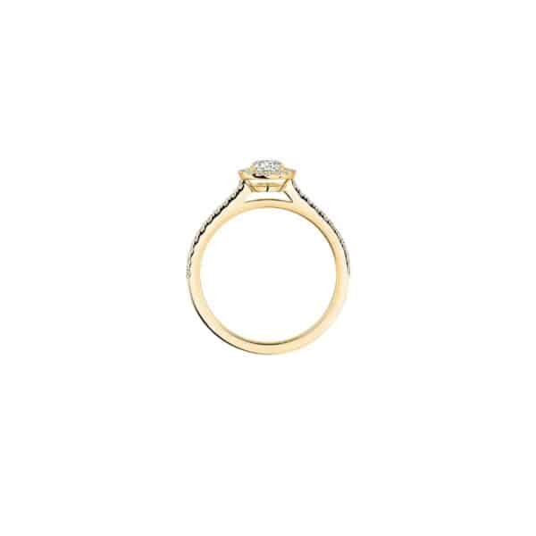 MESSIKA JOY 0.25 CT RING IN YELLOW GOLD AND DIAMONDS - Image 2