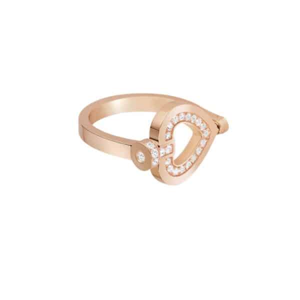 BAGUE FRED PRETTY WOMAN HYPNOTIC REVERSIBLE EN OR ROSE, DIAMANTS ET NACRE – Image 2