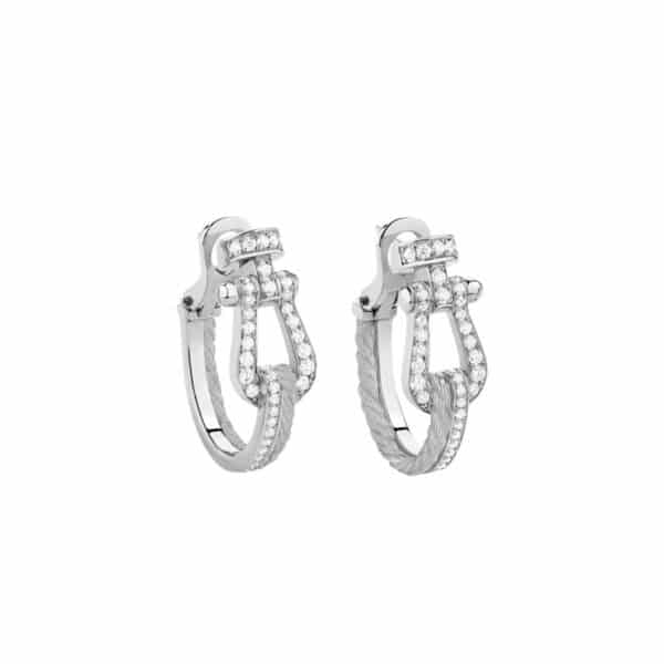 ARRACADES FRED FORCE 10 RISE GM D'OR BLANC I PAVÉE DE DIAMANTS