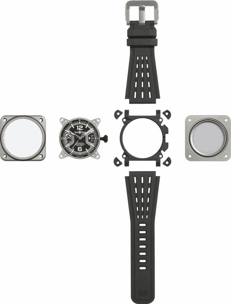 Bell & Ross BR-X3 case and dial