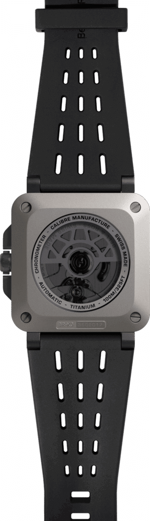 Bell & Ross BR-X3 sapphire caseback