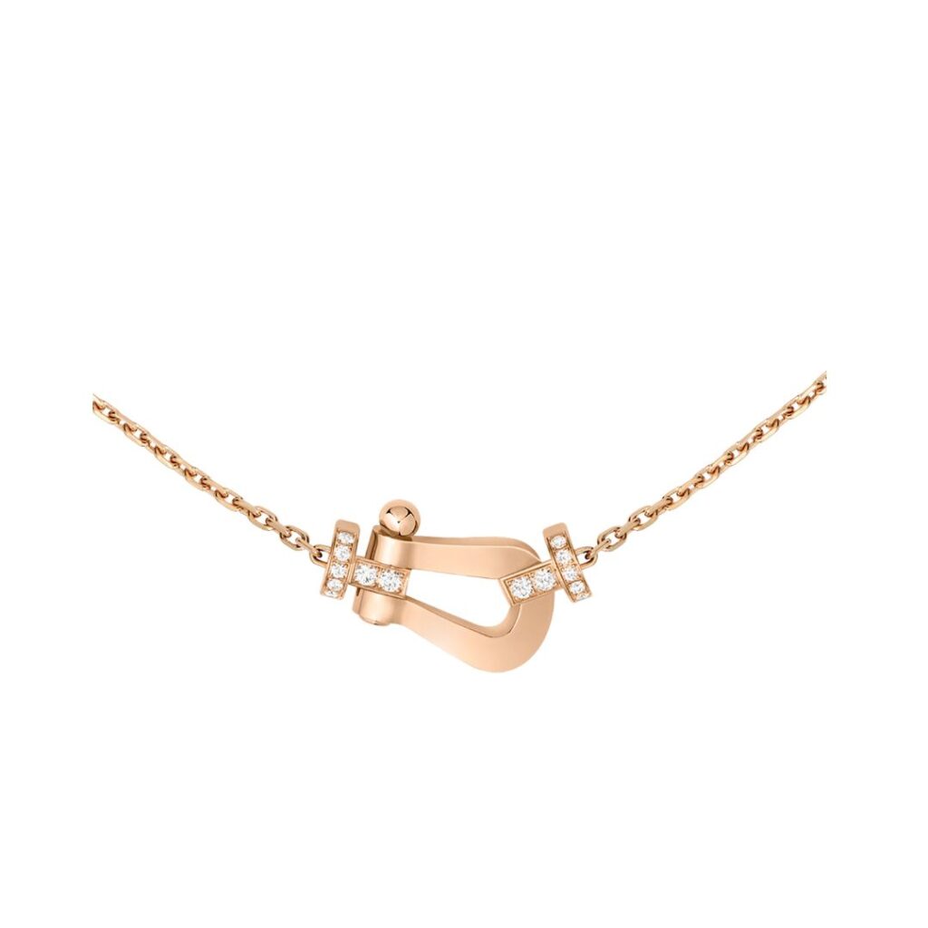 Collar Fred Force 10 GM or rosa diamants